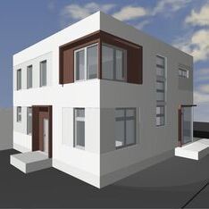 Neubau eines Einfamilienhauses, Berlin-Biesdorf -3D Rendering