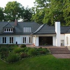 Landhaus Garten - Umbau einer Landhausvilla/ Neubau eines Gästehauses, Hamburg – Poppenbüttel