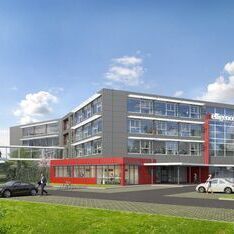 Ansicht - Eingeladener Wettbewerb Neubau Bürogebäude mit Rechenzentrum, Sachsen-Bautzen
