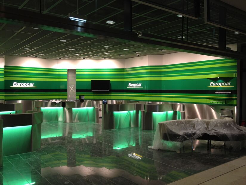 Mieterausbau, Autovermietung, BER